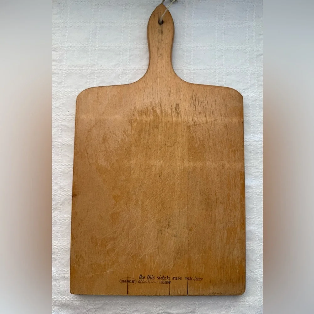 Vintage Nevco Cutting Board Dutch Folk Art Motif